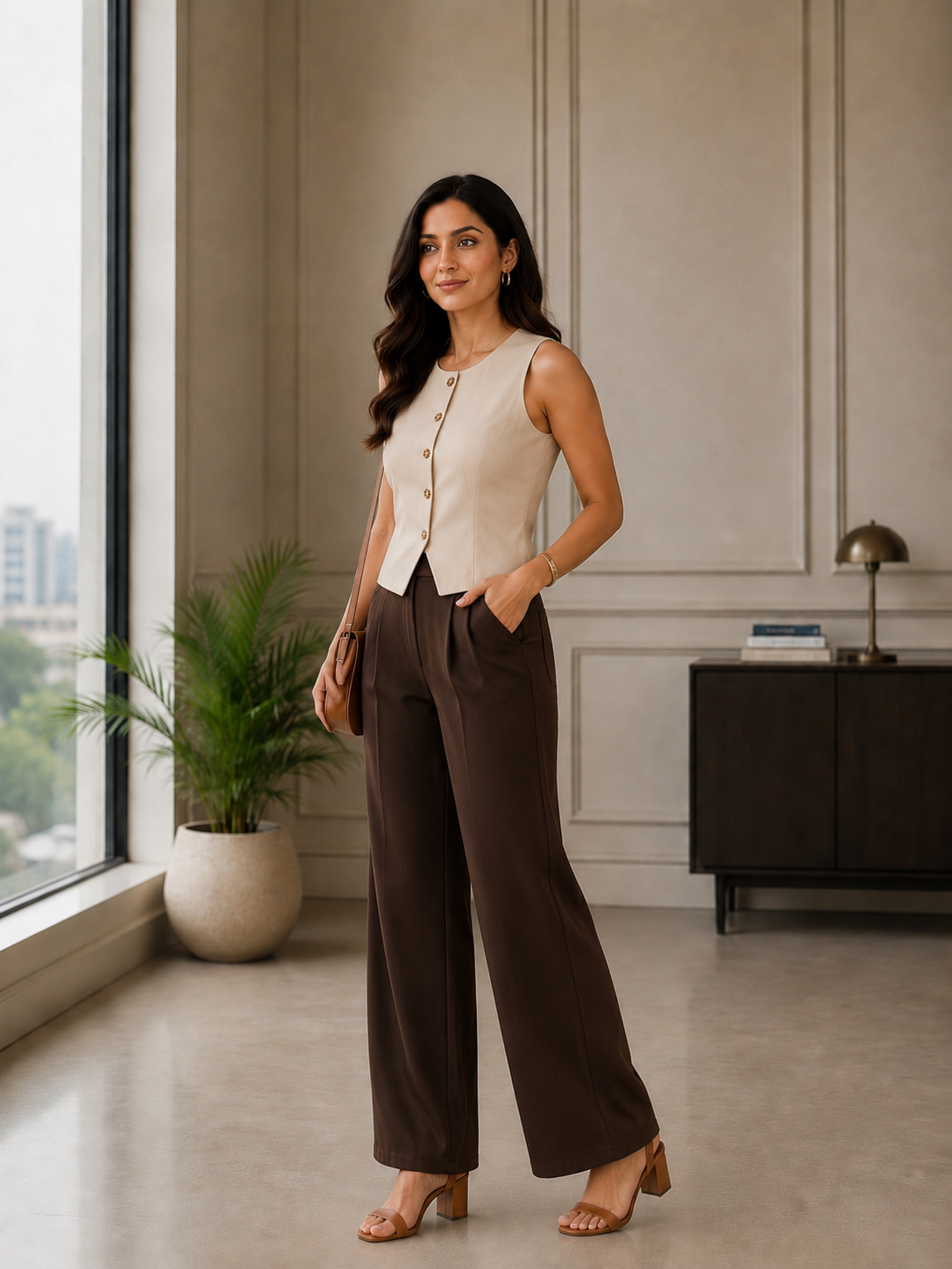 Beige waistcoat 